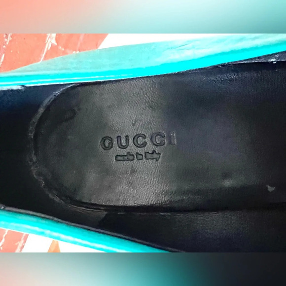 Gucci Tom Ford Hysteria Kitten Heel Pumps Turquoise Green Crest Aqua - Picture 13 of 15